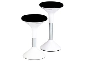 Korkeussäädettävä tuoli SUN-FLEX®ACTIVE, 62-71 cm, valkoinen runko, musta istuin. hinta ja tiedot | Toimistotuolit | hobbyhall.fi