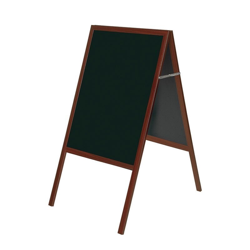 Kaksipuolinen seisova liitutaulu Bioffice, 60x90, korkeus 120 cm, musta kehys, musta taulu hinta ja tiedot | Toimistotarvikkeet | hobbyhall.fi