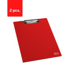 Kirjoitusalusta läpällä Forofis A4, punainen, 2 kpl. hinta ja tiedot | Toimistotarvikkeet | hobbyhall.fi