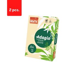 Värillinen paperi Rey Adagio A4, 160 g/m2, 250 arkkia, hiekkapakkaus 2 kpl. hinta ja tiedot | Toimistotarvikkeet | hobbyhall.fi