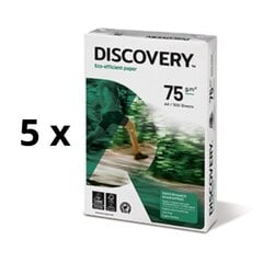 Toimistopaperi Discovery, A4, 75 g/m2, 500 arkkia, 5 kpl hinta ja tiedot | Vihkot, muistikirjat ja paperit | hobbyhall.fi