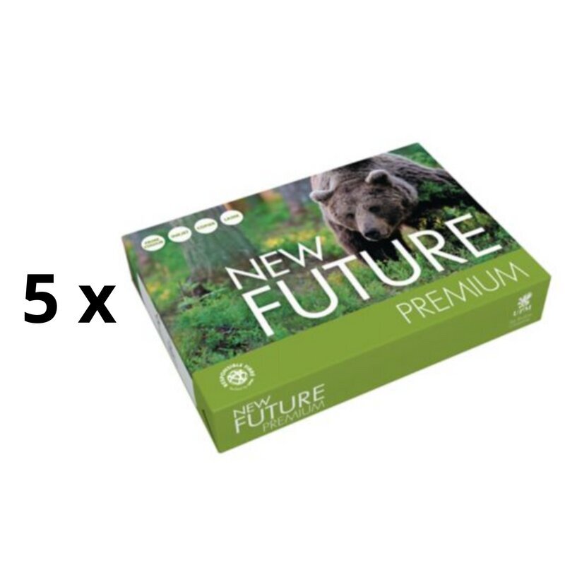 Toimistopaperi New Future Premium A4 80 g/m2, 5 kpl hinta ja tiedot | Vihkot, muistikirjat ja paperit | hobbyhall.fi