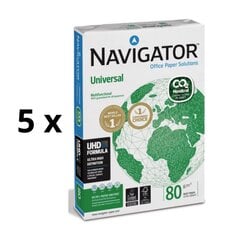 Toimistopaperi Navigator CO2 Neutral, A4, 80 g/m2, 500 arkkia 5 kpl hinta ja tiedot | Navigator Koulutarvikkeet | hobbyhall.fi