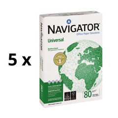 Toimistopaperi Navigator Universal, A3, 80 g/m2, 500 arkkia, 5 kpl hinta ja tiedot | Vihkot, muistikirjat ja paperit | hobbyhall.fi