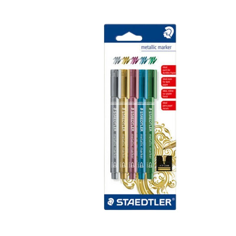 Marker Staedtler Metallic, 4 kpl. hinta ja tiedot | Kirjoitusvälineet | hobbyhall.fi