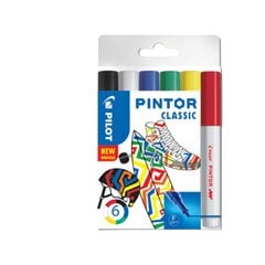 Pysyvä tussi Pilot pintor classic, 4 kpl. hinta ja tiedot | Kirjoitusvälineet | hobbyhall.fi