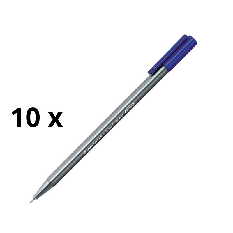 Kertakäyttöinen kynä Staedler triplus fineliner 334, 0,3 mm, 10 kpl. hinta ja tiedot | Kirjoitusvälineet | hobbyhall.fi