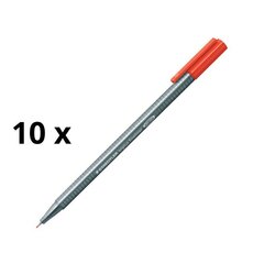 Mustekynä Staedler triplus fineliner 334, 0,3 mm, 10 kpl. hinta ja tiedot | Kirjoitusvälineet | hobbyhall.fi