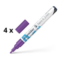 Akryylitussikynä Schneider Paint-it 310, 2 mm, violetti, 4 kpl. hinta ja tiedot | Kirjoitusvälineet | hobbyhall.fi