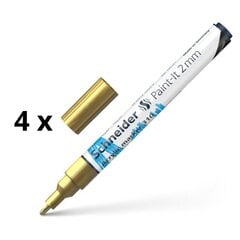 Akryylitussikynä Schneider Paint-it 310, 2 mm, keltainen, 4 kpl. hinta ja tiedot | Kirjoitusvälineet | hobbyhall.fi