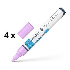 Akryylitussikynä Schneider Paint-it 320, 4 mm, violetti, 4 kpl. hinta ja tiedot | Kirjoitusvälineet | hobbyhall.fi