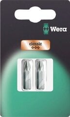 Wera ruuvitaltan vakiokärjet 855/1 PZ 2 x 25mm 2kpl hinta ja tiedot | Käsityökalut | hobbyhall.fi