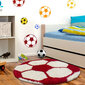 Lastenhuoneen matto Shaggy Fun punainen, 100x100 cm hinta ja tiedot | Isot matot | hobbyhall.fi