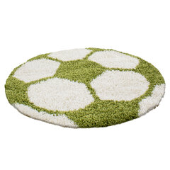 Lastenhuoneen matto Shaggy Fun Green, 120x120 cm hinta ja tiedot | Isot matot | hobbyhall.fi