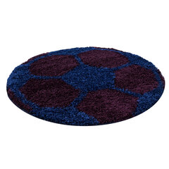 Lastenhuoneen matto Shaggy Fun Navy, 120x120 cm hinta ja tiedot | Isot matot | hobbyhall.fi