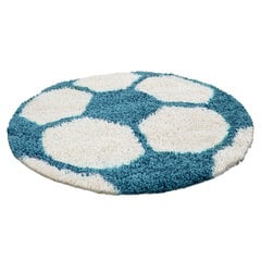 Lastenhuoneen matto Shaggy Fun Turkis, 120x120 cm hinta ja tiedot | Isot matot | hobbyhall.fi