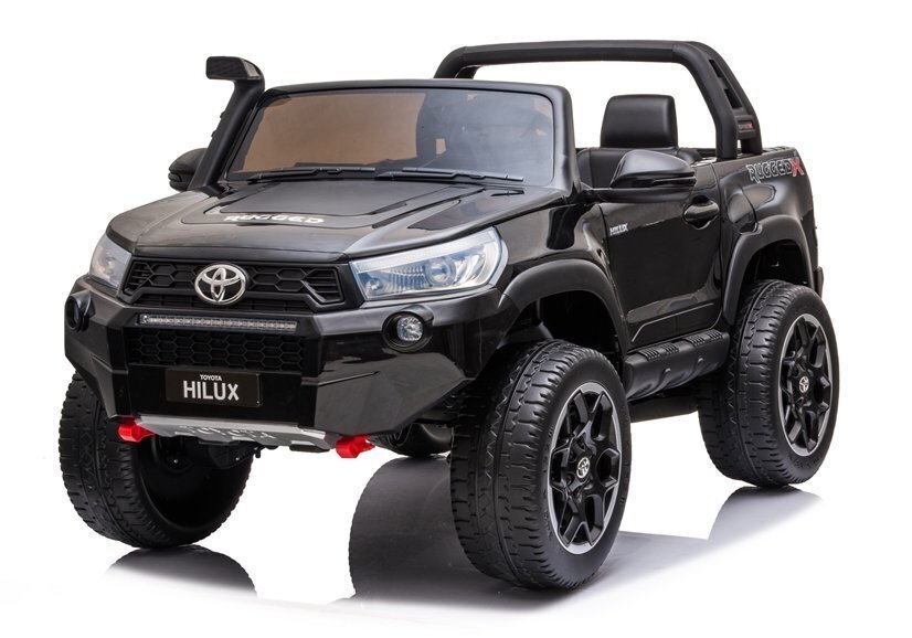 Toyota Hilux sähkökäyttöinen leikkiauto lapsille, lakattu musta hinta ja tiedot | Lasten sähköautot | hobbyhall.fi