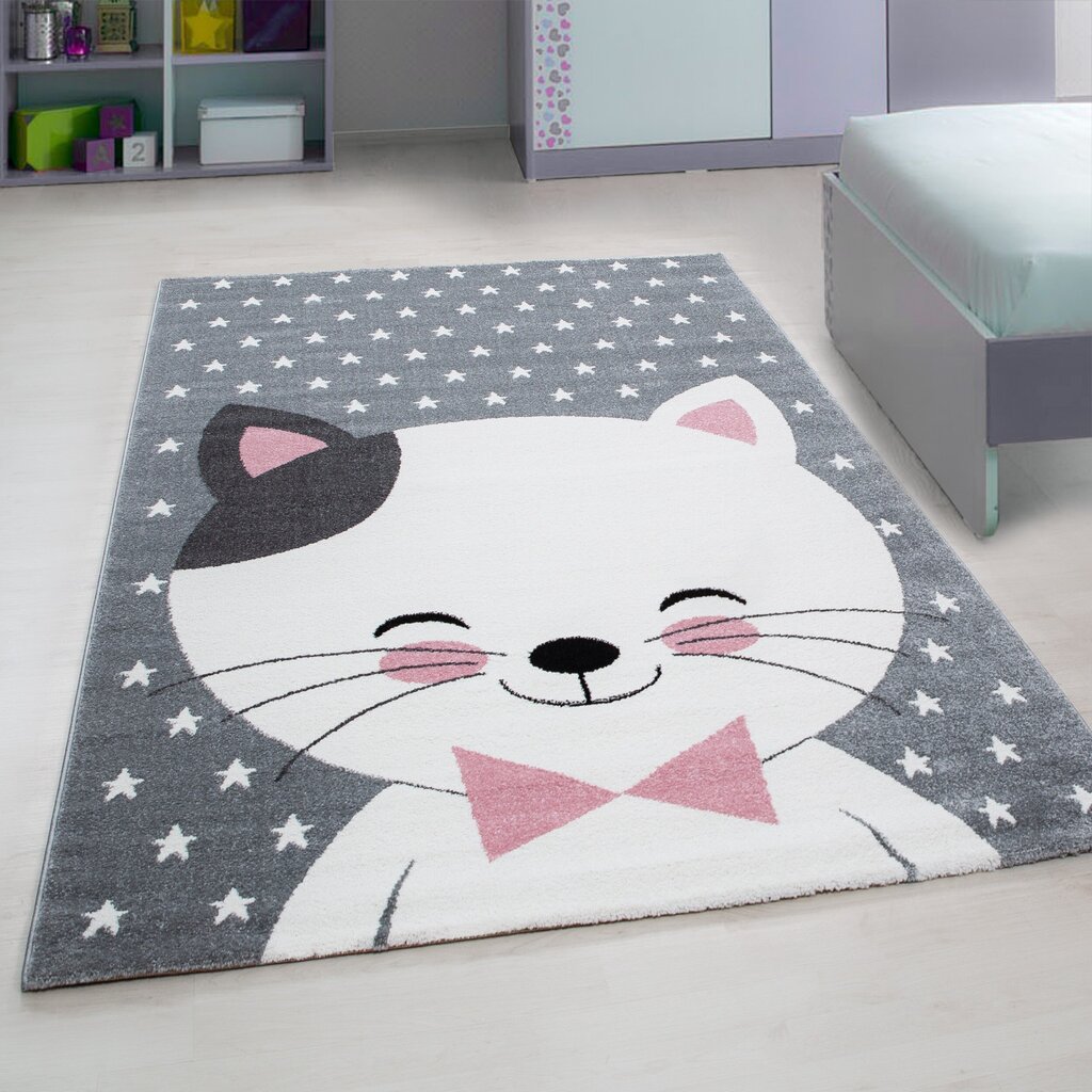 Lastenhuoneen matto Kids Pink 0550, 160x230 cm hinta ja tiedot | Isot matot | hobbyhall.fi