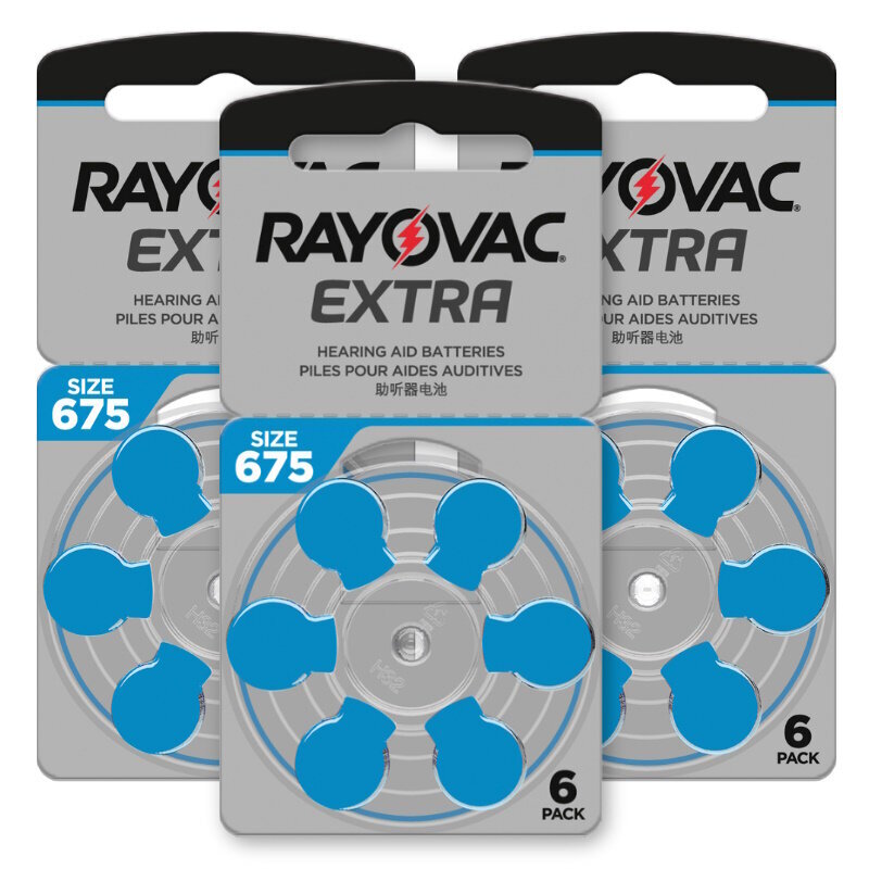 Rayovac Extra Advanced 675 paristot kuulokojeisiin, 60 kpl hinta ja tiedot | Paristot | hobbyhall.fi