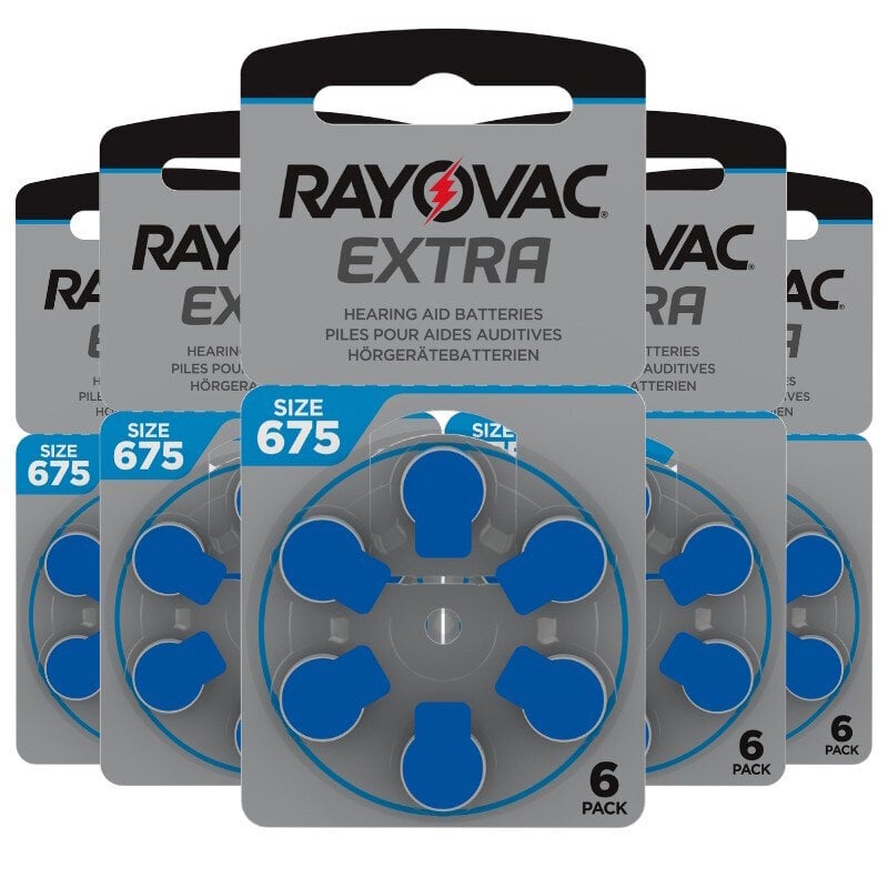 Rayovac Extra Advanced 675 paristot kuulokojeisiin, 60 kpl hinta ja tiedot | Paristot | hobbyhall.fi