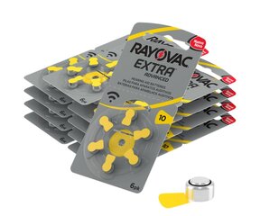 Rayovac Lisäparistot kuulokojeisiin PR70 10, 60 kpl hinta ja tiedot | Paristot | hobbyhall.fi