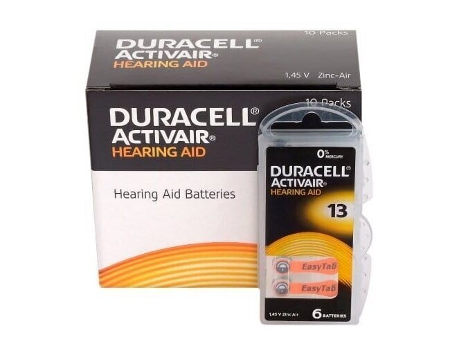 Paristot kuulokojeisiin Duracell ActivAir PR48 13, 60 kpl hinta ja tiedot | Paristot | hobbyhall.fi