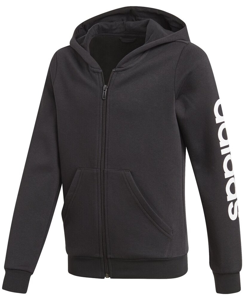 Adidas huppari Yg E Lin Fz Hoodie Black hinta ja tiedot | Poikien puserot, liivit ja jakut | hobbyhall.fi