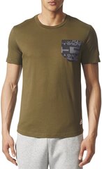 Adidas T-paita SID FABRIC TEE Khaki Grey hinta ja tiedot | Miesten T-paidat | hobbyhall.fi