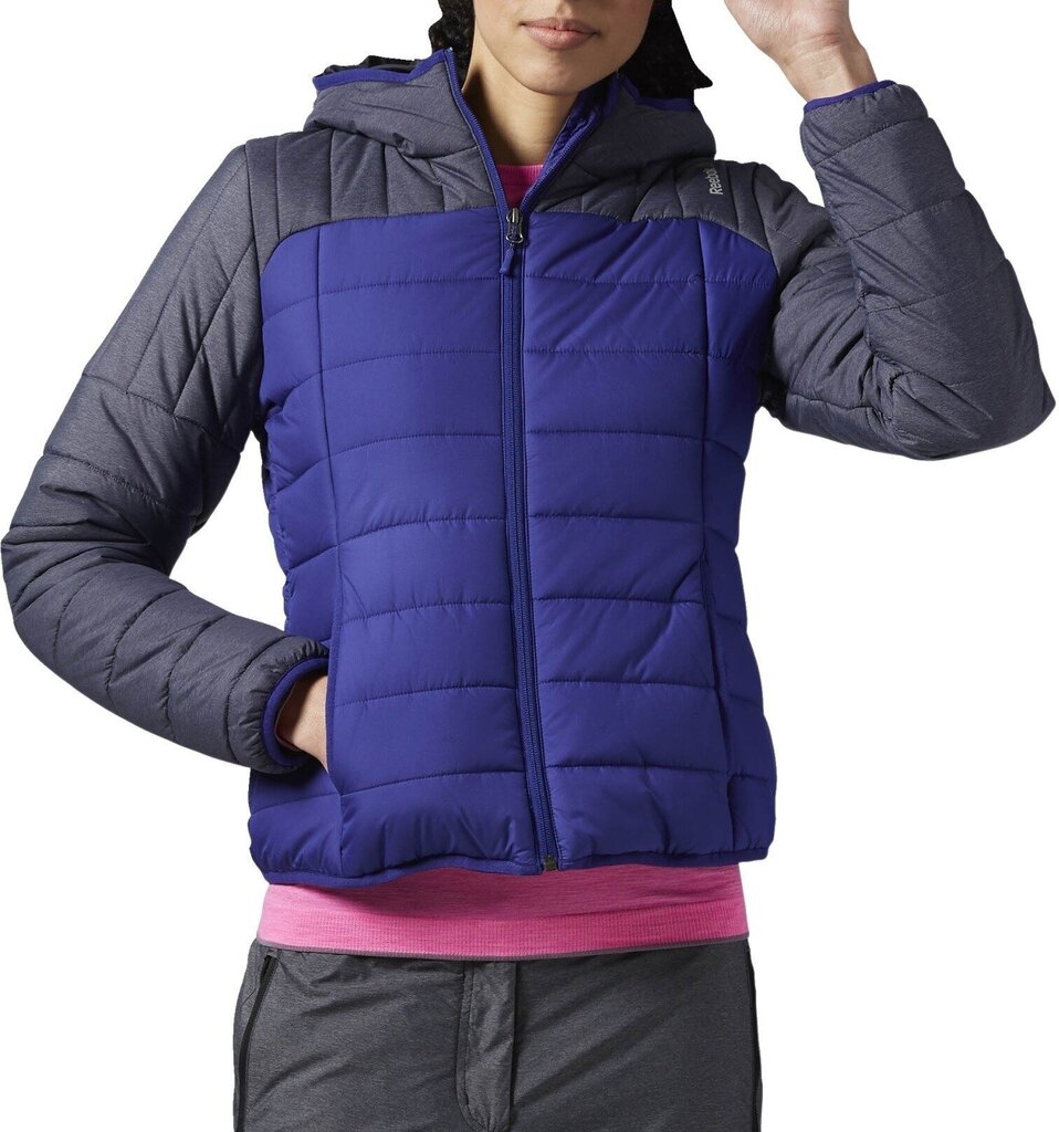 Reebok Takit FW PADDED BOMBER Blue Grey hinta ja tiedot | Naisten ulkoilutakit | hobbyhall.fi