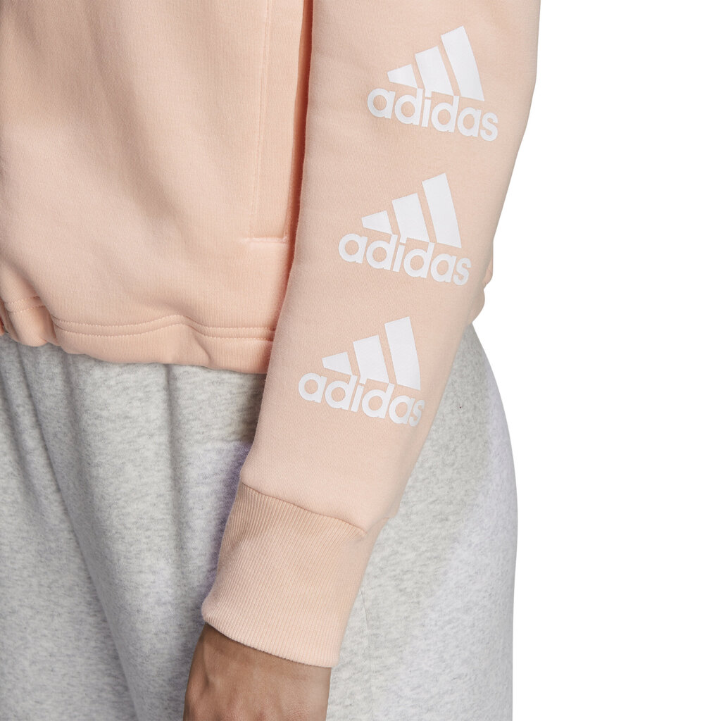Adidas Jumpperi W Stacked Fz Hd Pink hinta ja tiedot | Naisten hupparit, collegepaidat ja villapaidat | hobbyhall.fi