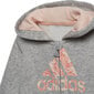 Adidas Urheiluasu I Logo Fz Hd Fl Grey Heather / Haze Coral hinta ja tiedot | Tyttöjen kokoasut ja setit | hobbyhall.fi