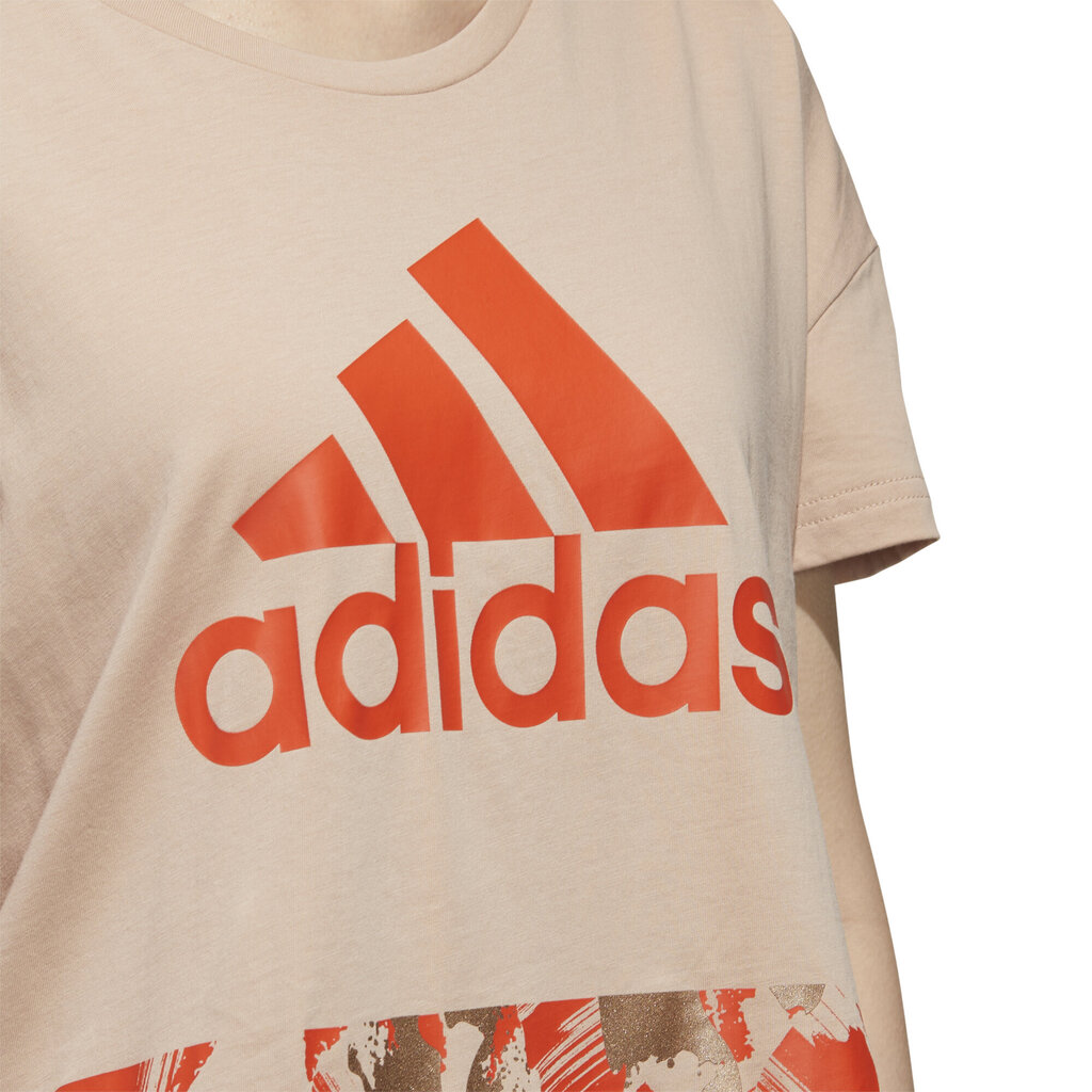 Adidas Puserot W U-4-U Cropt T Beige hinta ja tiedot | Naisten T-paidat | hobbyhall.fi