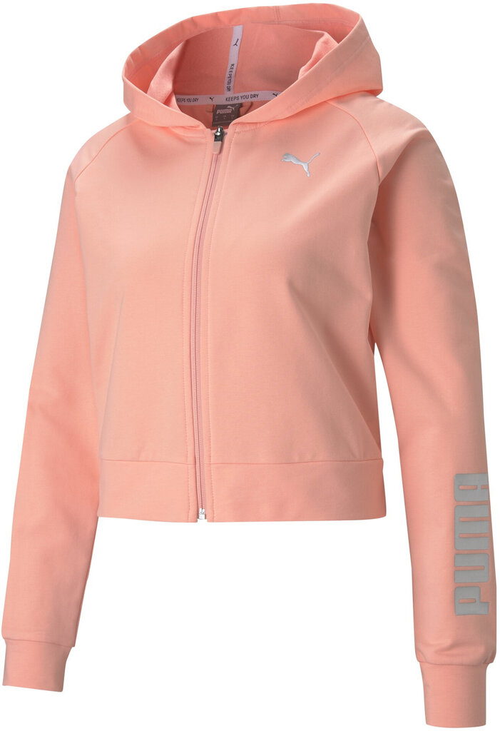 Puma Jumpperi Rtg Full-Zip Hoodie Apricot Peach hinta ja tiedot | Naisten hupparit, collegepaidat ja villapaidat | hobbyhall.fi