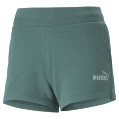 Puma Shortsit Ess 4'' Sweat Green hinta ja tiedot | Naisten shortsit | hobbyhall.fi