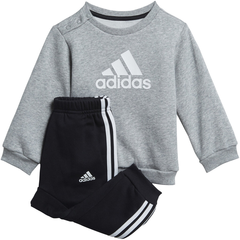 Adidas Urheiluasu I Bos Logo Jog Grey Black hinta ja tiedot | Poikien kokoasut ja setit | hobbyhall.fi