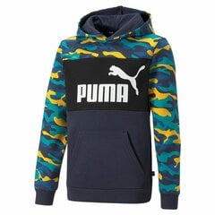 Puma huppari Ess+ Camo Hoodie Blue Yellow Green 847343 43 hinta ja tiedot | Poikien puserot, liivit ja jakut | hobbyhall.fi