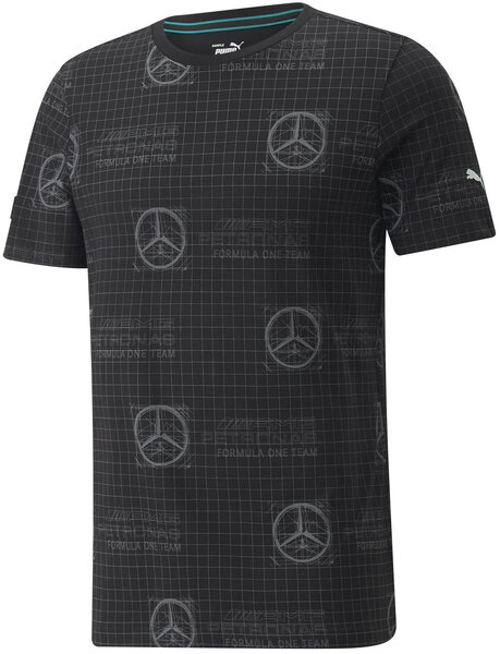 Puma T-paita Mapf1 Aop Logo Tee Mercedes 533692 01