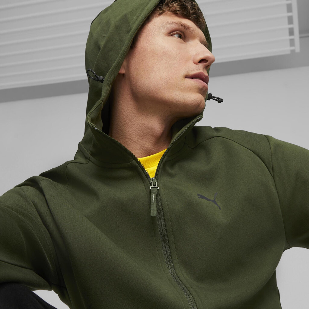 Puma huppari Rad/Cal Full-Zip Green 675889 31 hinta ja tiedot | Miesten puserot ja hupparit | hobbyhall.fi