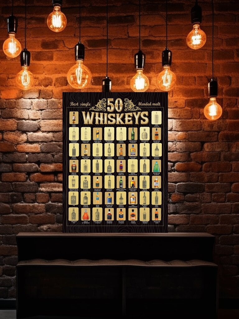 Maailman 50 parasta viskiä - raaputusjuliste hinta ja tiedot | Muut hauskat lahjaideat | hobbyhall.fi