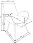4 tuolin sarja Halmar K392, harmaa/ruskea hinta ja tiedot | Ruokapöydän tuolit | hobbyhall.fi