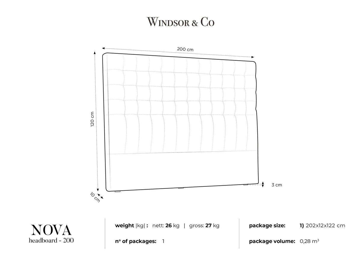 Sängynpääty Windsor and Co Nova 200 cm, vaaleanpunainen hinta ja tiedot | Sängyt | hobbyhall.fi