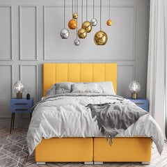 Sänky Selsey Alenna 140x200 cm, keltainen hinta ja tiedot | Sängyt | hobbyhall.fi