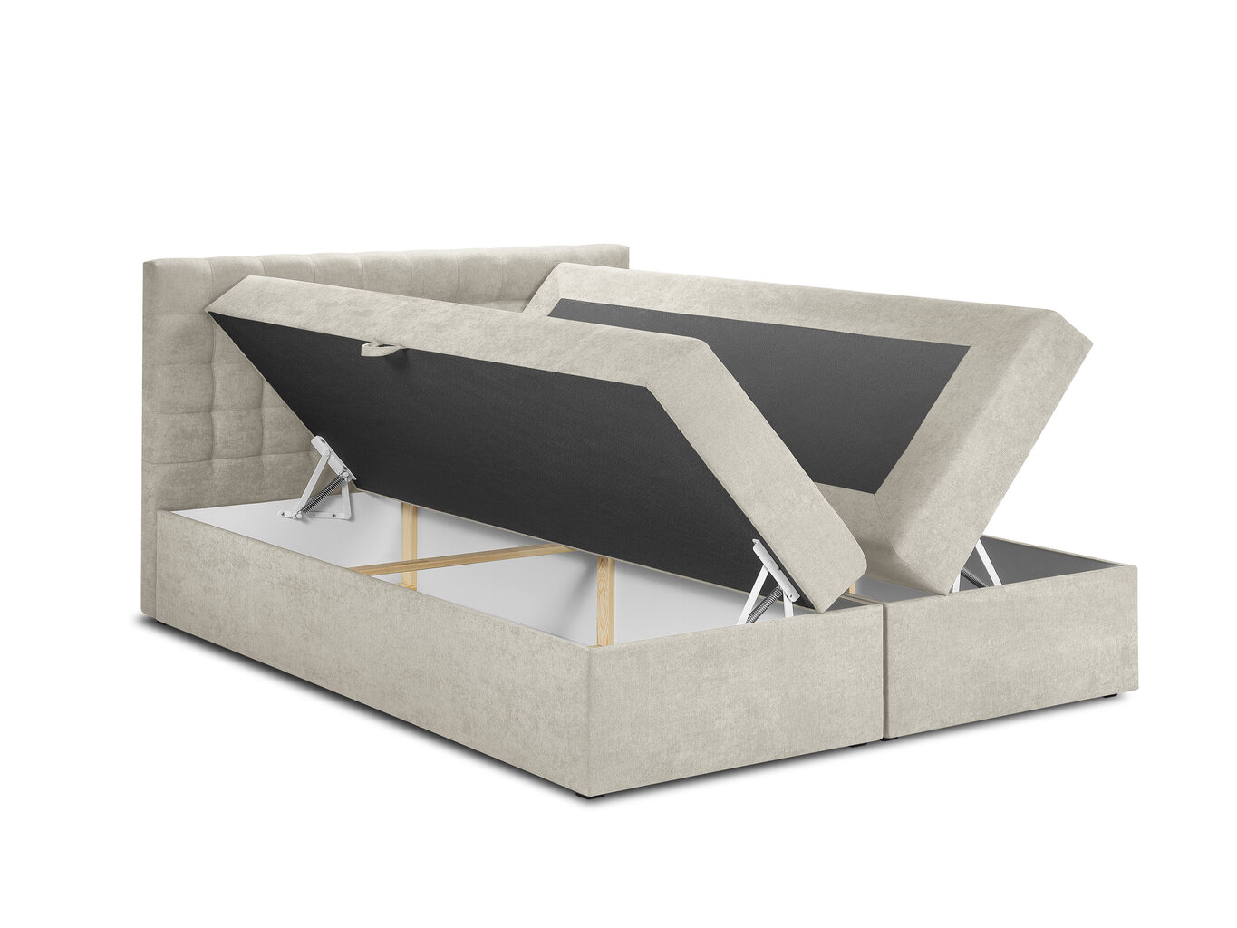 Sänky Mazzini Beds Jade 200x200 cm, beige väri hinta ja tiedot | Sängyt | hobbyhall.fi