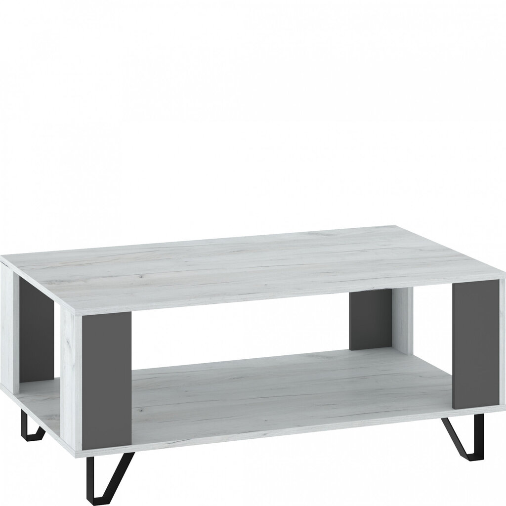 Sohvapöytä Boss - BOS-05, valkoinen/grafiitinharmaa hinta ja tiedot | Sohvapöydät | hobbyhall.fi