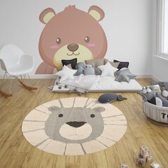 Lastenhuoneen Northrugs matto Zala Living Vini Lion Lucky, 120x120 cm, pyöreä hinta ja tiedot | Isot matot | hobbyhall.fi