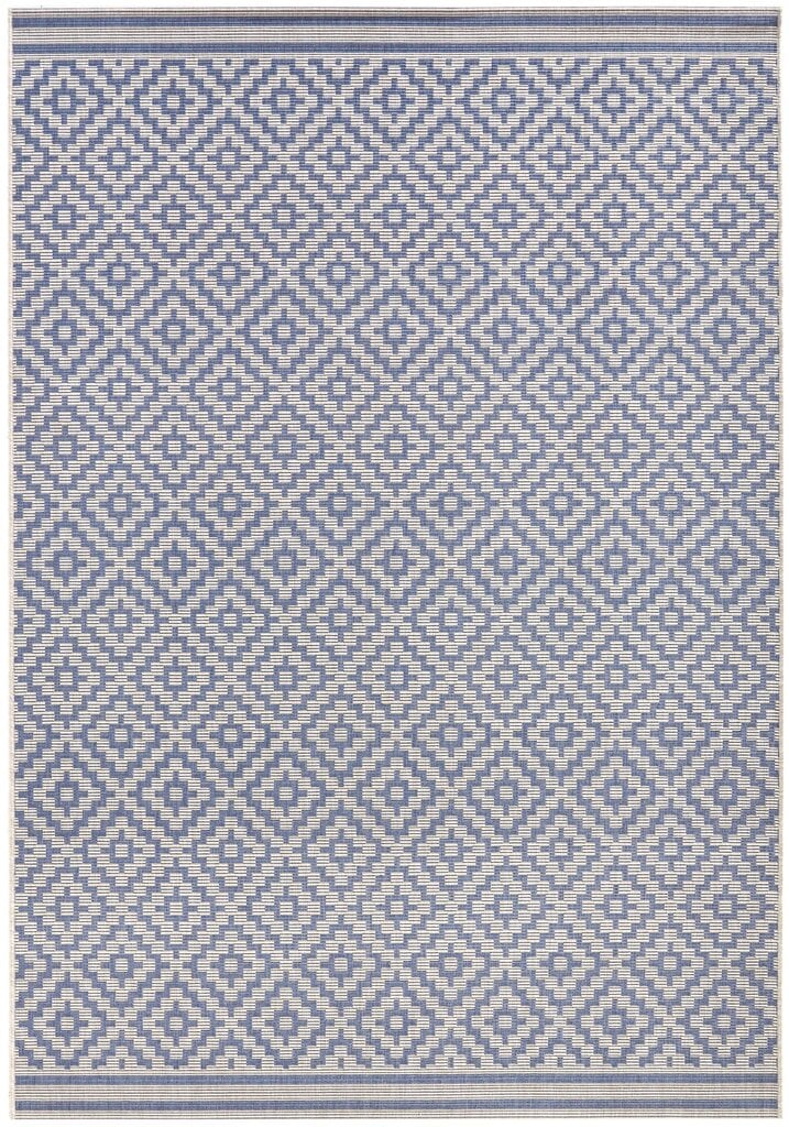 Northrugs matto Meadow Raute Blue Cream, 80x200cm hinta ja tiedot | Isot matot | hobbyhall.fi