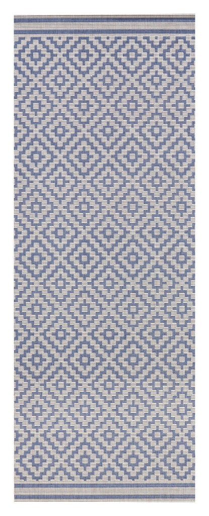 Northrugs matto Meadow Raute Blue Cream, 80x200cm hinta ja tiedot | Isot matot | hobbyhall.fi