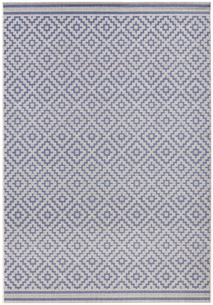 Northrugs matto Meadow Raute Blue Cream, 140x200 cm hinta ja tiedot | Isot matot | hobbyhall.fi