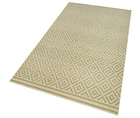 Northrugs matto Meadow Raute Green Cream, 80x200 cm hinta ja tiedot | Isot matot | hobbyhall.fi