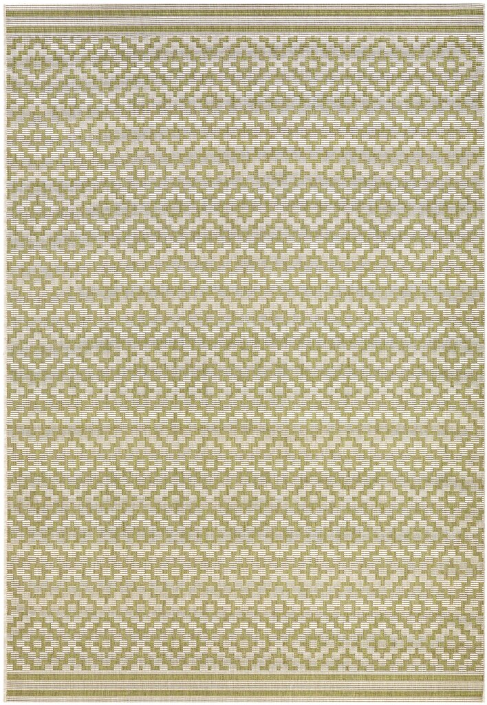 Northrugs matto Meadow Raute Green Cream, 140x200 cm hinta ja tiedot | Isot matot | hobbyhall.fi